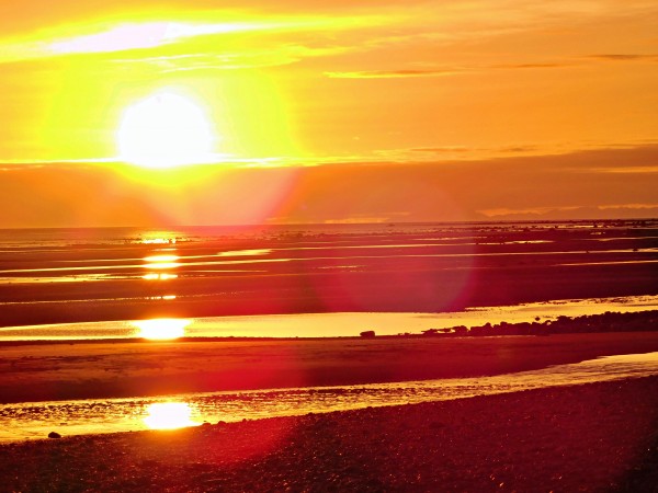 Low Tide and Sunset by 151 West